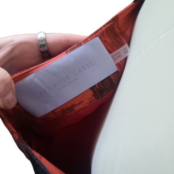 Nwot Vera Wang lavander label Silk Bottom Ruched Sleeveless Dresss 10 - Picture 6 of 9